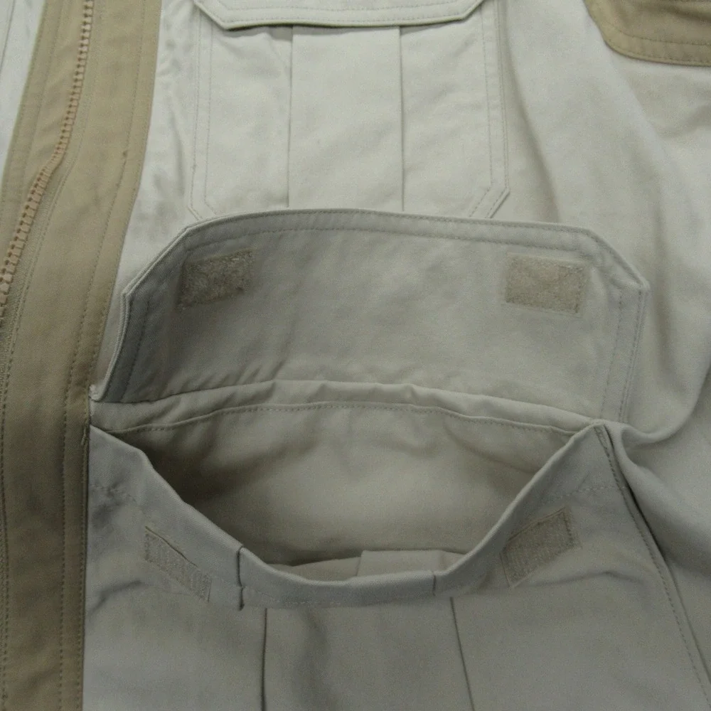 Duluth Trading Co Vest Mens 2XL Tall Beige Full Zip Dry On Fly Hunt‎ Shooting
